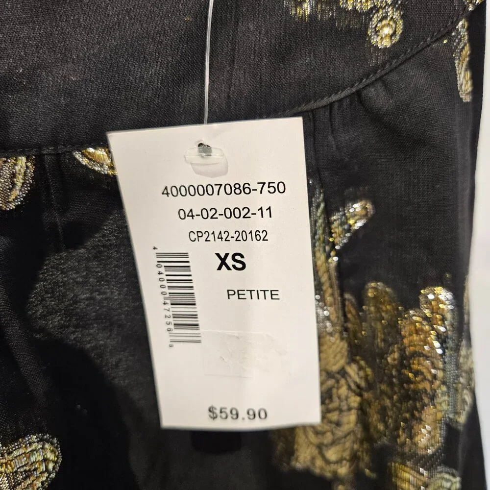 Cleo Gold Flower Halter Shirt - Picture 4 of 5